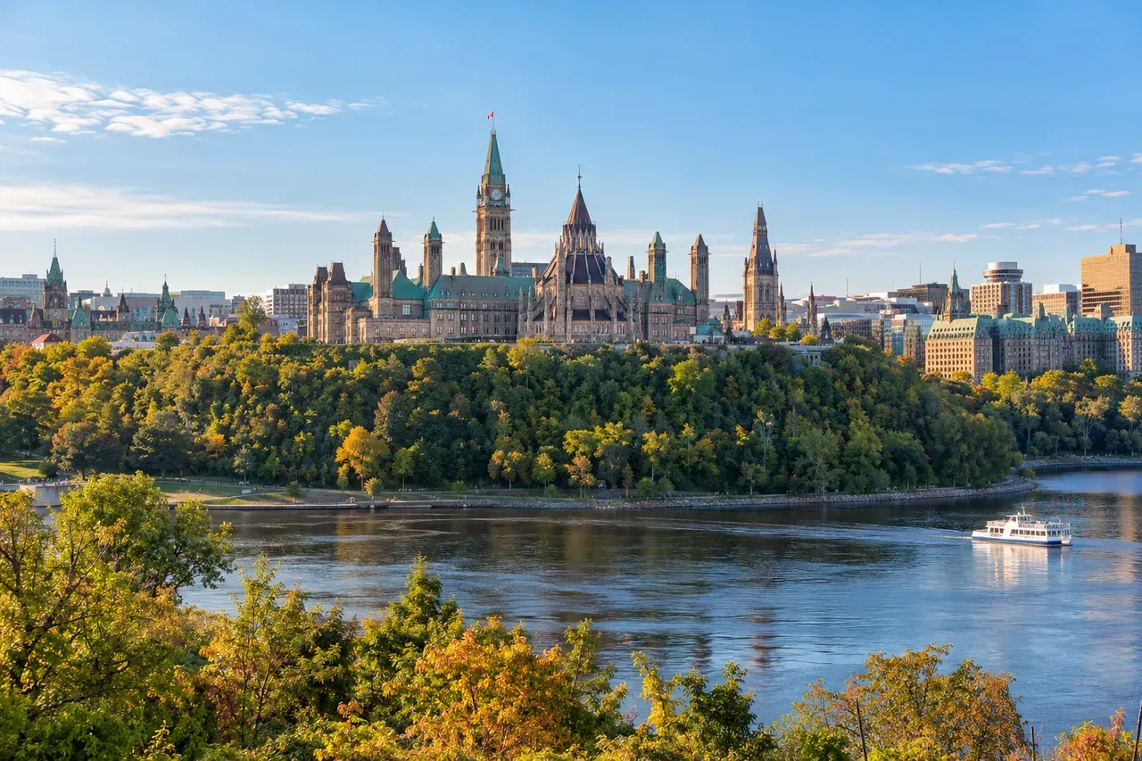 Illustrative city scene of Ottawa, Canada.