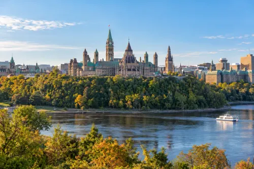 Illustrative city scene of Ottawa, Canada.