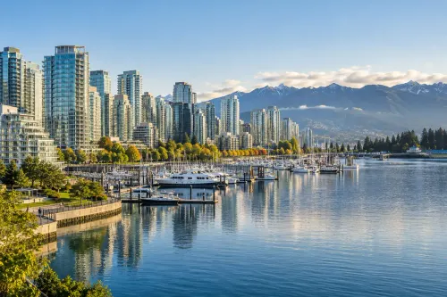 Illustrative city scene of Vancouver, Canada.
