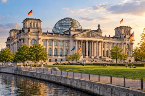 Illustrative city scene of Berlin, Germany.