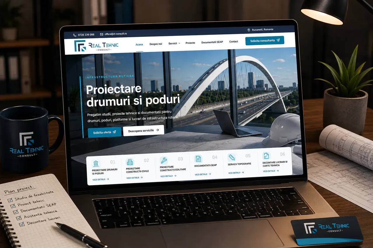 Real Tehnic Consult website project preview