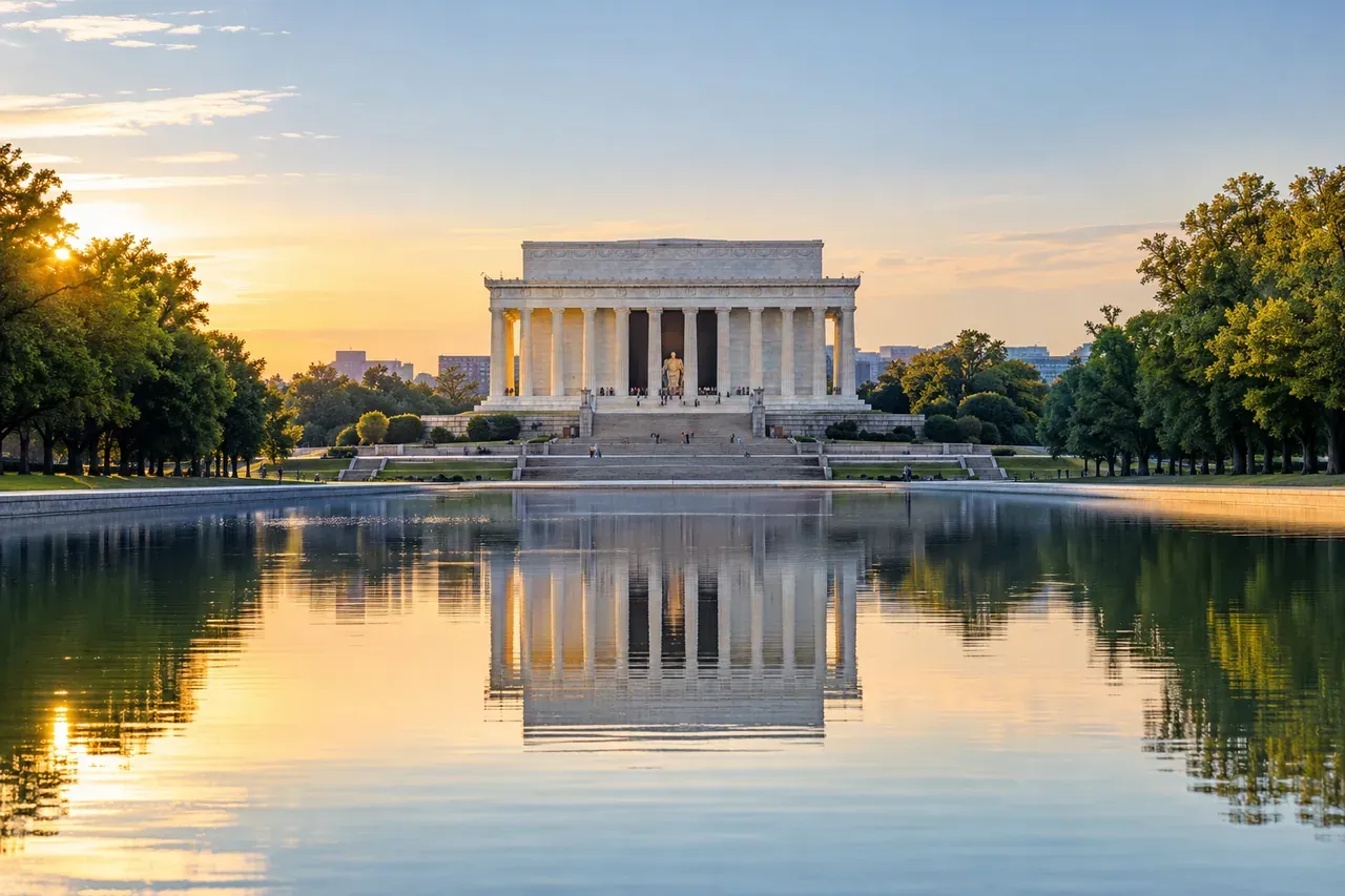 Illustrative city scene of Washington, United States.